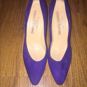 Rare, Vintage Purple Charles Jourdan Suede pump